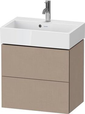 Duravit WTU Compact L-CUBE 544x584x391mm, 2 Schubkästen leinen