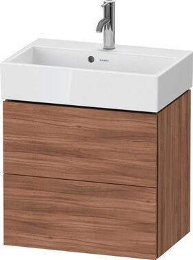 Duravit WTU Compact L-CUBE 544x584x391mm 2 Schubk nussbaum natur