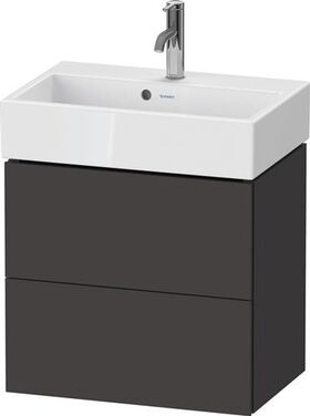 Duravit WTU Compact L-CUBE 544x584x391mm 2 Schubk graphit supermatt