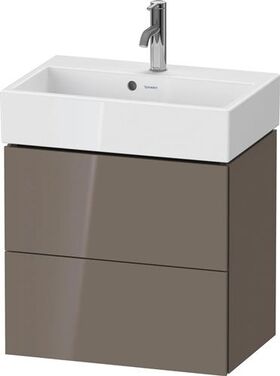 Duravit WTU Compact L-CUBE 544x584x391mm 2 Schubk fla gr hochglanz