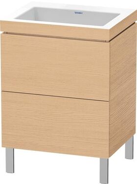 Duravit Waschtischunterbau L-CUBE m WT Vero Air 698x600x480mm o HL Ei na