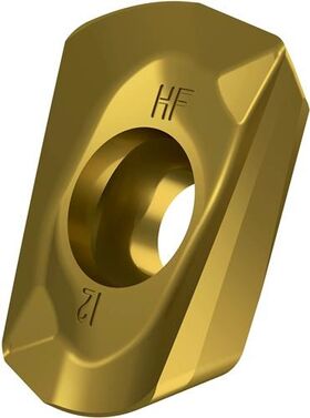 Fräswendeschneidplatte ISO ADEX 160612SR-HF:M8330 D.4,5mm PVD beschichtet Gold - VPE: 10