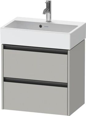 Duravit Waschtischunterbau Ketho.2 584x549x390mm betongrau matt