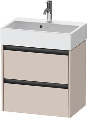 Duravit Waschtischunterbau Ketho.2 584x549x390mm taupe matt