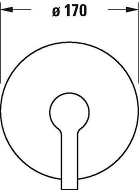 Duravit Fertigmontage-Set B.2 für Unterputz-Brausemischer chrom