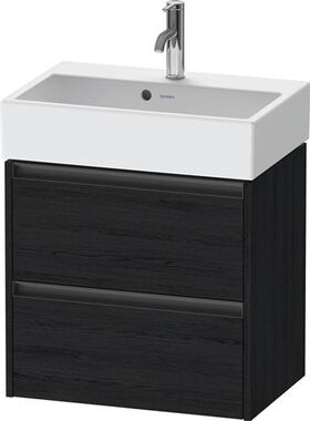 Duravit Waschtischunterbau Ketho.2 584x549x390mm eiche schwarz