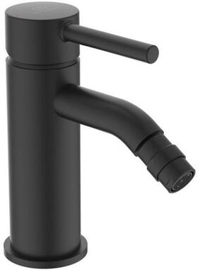 IDS Bidetarmatur CERALINE Ausladung 106mm m Ablaufgar. Silk Black IDEAL STANDARD