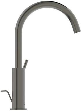 IDS Waschtischarmatur JOY m ho Ala mit Ablaufgarnitur magneticgrey IDEAL STANDARD