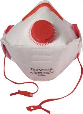 Atemschutzmaske Shark FFP3/V D NR m.Ausatemventil,faltbar TECWERK - VPE: 12