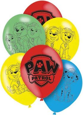 Latexballons Paw Patrol 6 Stück