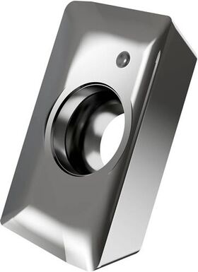 Fräswendeschneidplatte ISO APET 160408FR-FA:HF7 Bohrungs-D. 4,5mm Farbe Silber - VPE: 10