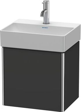 Duravit Waschtischunterbau XSQUARE 397x434x340mm Türansch li gra supermatt
