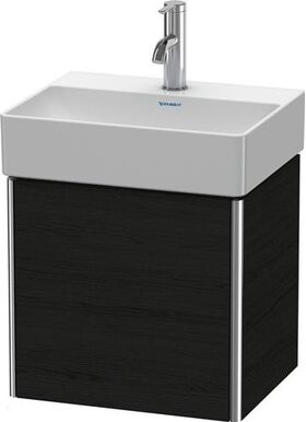 Duravit Waschtischunterbau XSQUARE 397x434x340mm Türansch re eiche schwarz