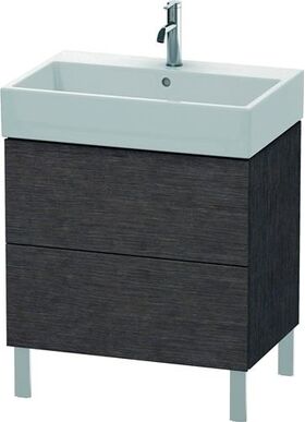 Duravit Waschtischunterbau L-CUBE 582x684x459mm eiche dunkel gebürstet