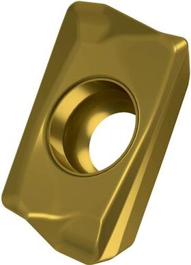 Fräswendeschneidplatte ISO ADMX 070204SR-F:M8340 D.2,2mm PVD beschichtet Gold - VPE: 10