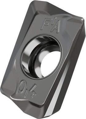 Fräswendeschneidplatte ISO ADEX 070204FR-FA:HF7 Bohrungs-D. 2,2mm Farbe Silber - VPE: 10