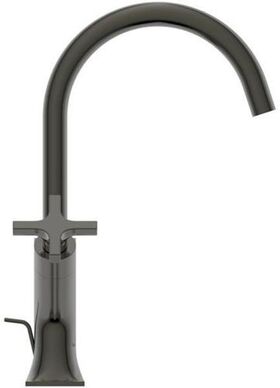 IDS Zweißriff-Waschtischarmatur JOY NEO Kreuzgr. m Ablaufgarnitur magnetic grey IDEAL STANDARD