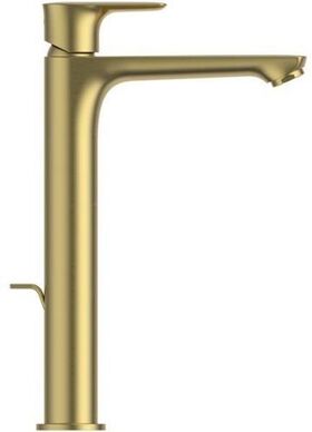 IDS Waschtischarmatur CONNECT AIR Slim verl. Sockel BlueStart brushed gold IDEAL STANDARD