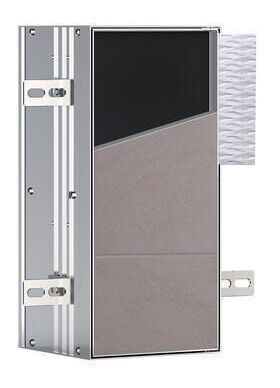 Emco WC-Modul ASIS PLUS UP 332x154mm Türanschlag links Aluminium EMCO