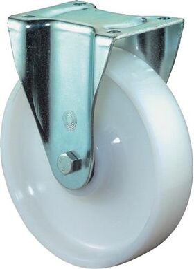 Schwerlast-Bockrolle D.200mm Trgf.800kg Ku.Platte L135xB110mm BS ROLLEN