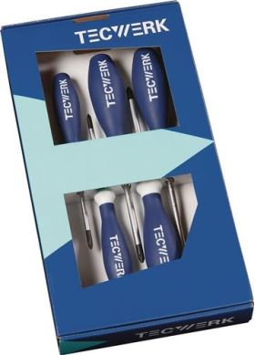 Schraubendrehersatz 6-tlg.TORX® Mehrkomponentengriffe Rundkl.TECWERK