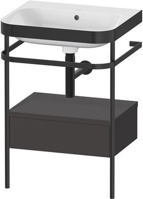 Duravit WTU HAPPY D.2 PLUS 575x490mm m Metallkon o HL gra supermatt