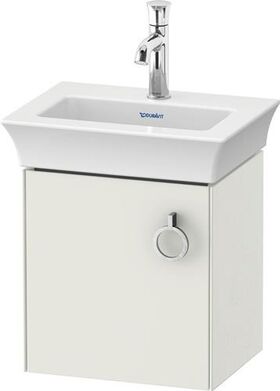 Duravit Waschtischunterbau WHITE TULIP 384x298mm weiß seidenmatt Anschlag links