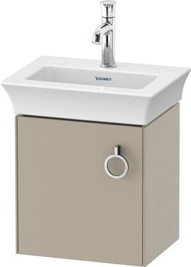 Duravit Waschtischunterbau WHITE TULIP 384x298mm ta seidenmatt Anschlag links