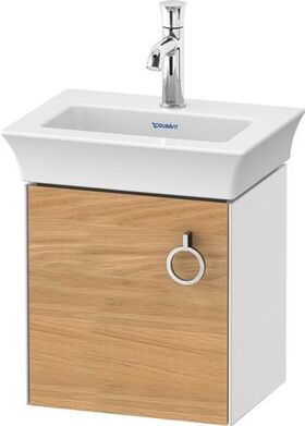 Duravit Waschtischunterbau WHITE TULIP 384x298mm Ei na mass / we hgl Ans links