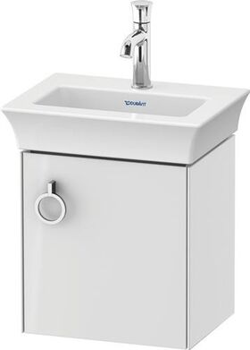 Duravit Waschtischunterbau WHITE TULIP 384x298mm weiß hochglanz Anschlag rechts