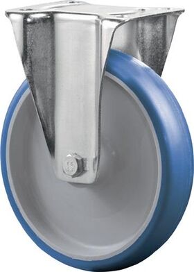 Bockrolle D.200mm Trgf.300kg PU Platte L135xB110mm BS ROLLEN