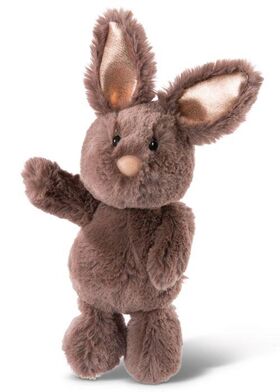 Kuscheltier Hase dunkelbraun 20cm