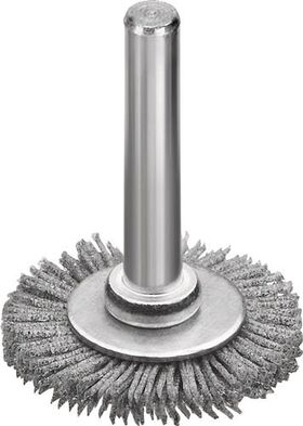 Rundbürste D.30mm Schaft 6mm SiC Schleifborsten K.320 6mm 18000min-¹ LESSMANN