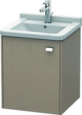 Duravit Waschtischunterbau BRIOSO 563x460x445mm Gri chr Ans links leinen