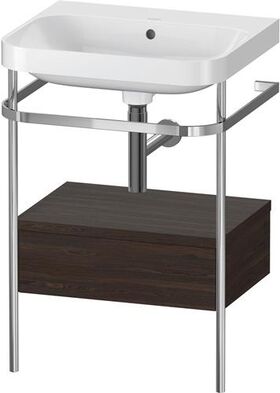 Duravit WTU HAPPY D.2 PLUS 575x490mm m Metallkon o HL NB gebürstet