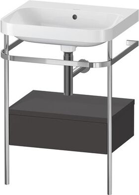 Duravit WTU HAPPY D.2 PLUS 575x490mm m Metallkon o HL gra supermatt