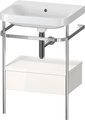 Duravit WTU HAPPY D.2 PLUS 575x490mm m Metallkon o HL we hochglanz