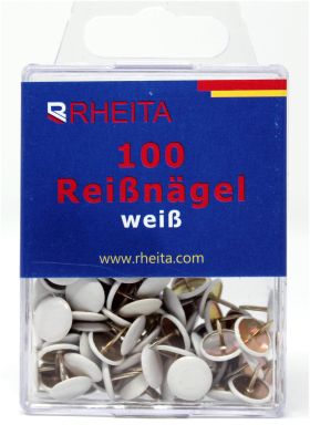 Reissnägel weiß 100Stück - 10 VPE