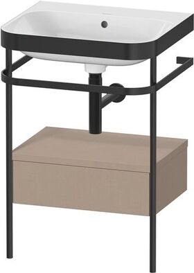 Duravit WTU HAPPY D.2 PLUS 575x490mm m Metallkon o Hahnloch leinen