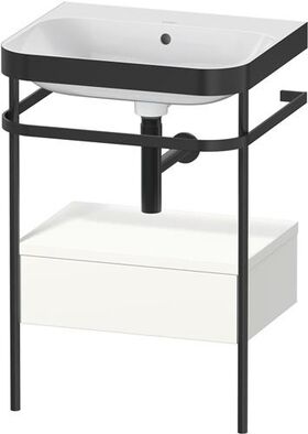 Duravit WTU HAPPY D.2 PLUS 575x490mm m Metallkon o HL we seidenmatt