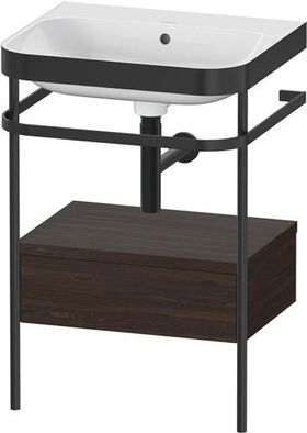 Duravit WTU HAPPY D.2 PLUS 575x490mm m Metallkon o HL NB gebürstet