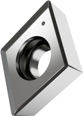 Drehwendeschneidplatte ISO ECGT 080304E-SF2:H07 Bohrungs-D. 3,4mm Farbe Silber - VPE: 10