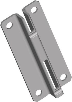 Kurzschiene 10005 L.70mm weiß STA einreihige Lochung PA ELEMENT SYSTEM - VPE: 5