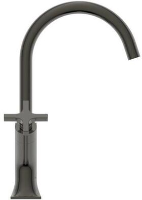 IDS Zweißriff-Waschtischarmatur JOY NEO Kreuzgr. o Ablaufgarnitur magnetic grey IDEAL STANDARD