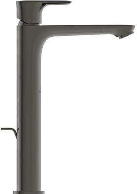 IDS Waschtischarmatur CONNECT AIR verlängerter Sockel magnetic grey IDEAL STANDARD