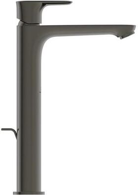 IDS Waschtischarmatur CONNECT AIR Slim verl. Sockel BlueStart magnetic grey IDEAL STANDARD