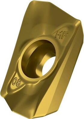 Fräswendeschneidplatte ISO ADMX 160608SR-MF:M8340 D.4,5mm PVD beschichtet Gold - VPE: 10