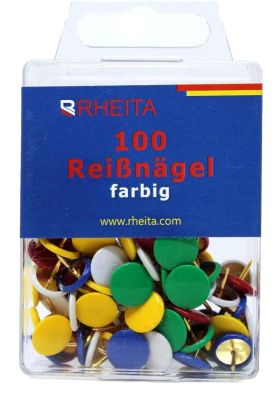 Reissnägel farbig 100Stück - 10 VPE