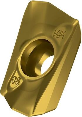 Fräswendeschneidplatte ISO ADMX 160608SR-MM:M8340 D.4,5mm PVD beschichtet Gold - VPE: 10