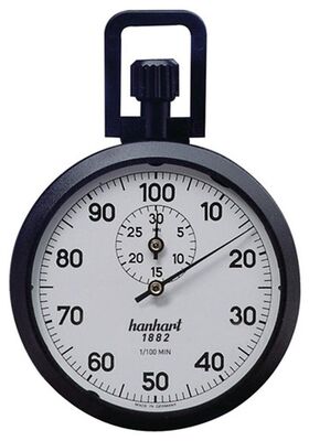 HANHART Stoppuhr 1/100 Min. 30 Min., mechanisch Industrie